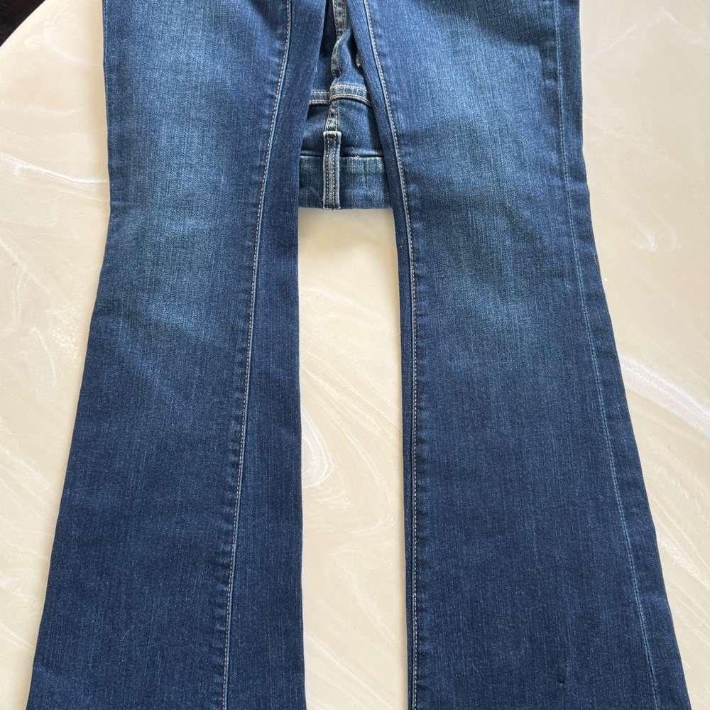 7 For All Mankind “Blair” Blue Boot Cut Jeans -25 - Picture 7 of 12